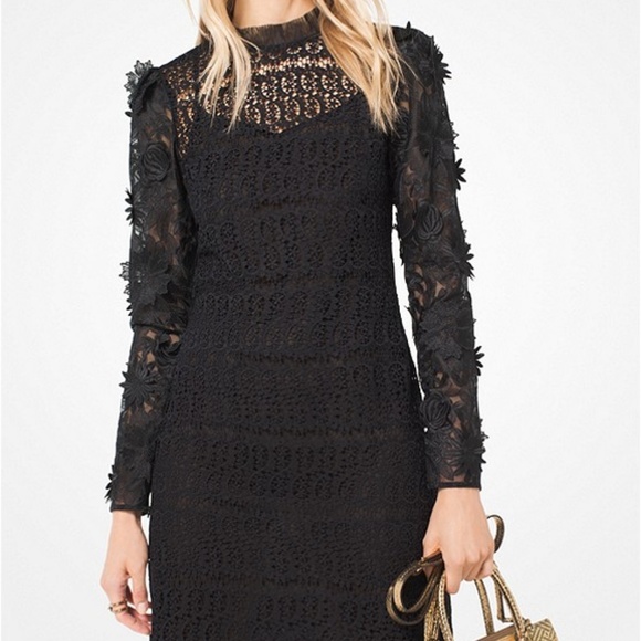 MICHAEL Michael Kors Dresses & Skirts - MICHAEL MICHAEL KORS Floral Appliqué Lace Dress